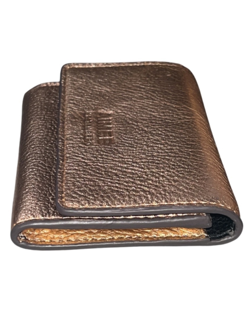 Aimee Kestenberg Madrid Pebbled Leather French Wallet – Bronze - Picture 3 of 10